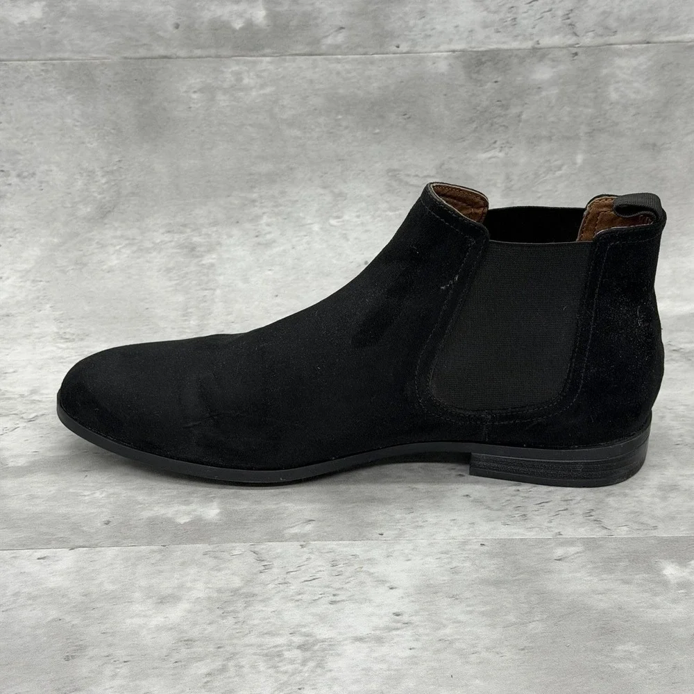 H & M Men's Chelsea Boots Size 11.5 Black Excellent Condition